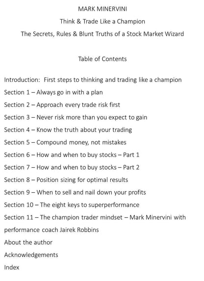 Think & Trade Like a Champion: The Secrets, Rules & Blunt Truths of a Stock Market Wizard